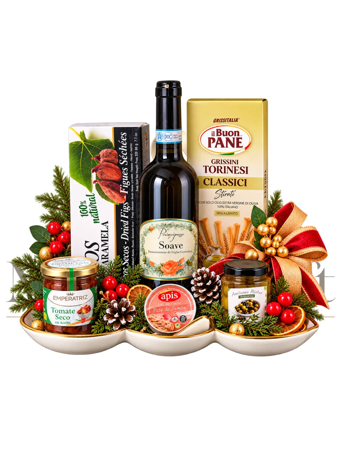 Sabores del Mediterráneo con vino blanco, conservas y grissini